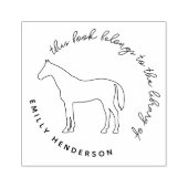 Elegant paard uit de bibliotheek van het script rubberstempel (Afrduk)
