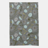 Elegant paardenbloem bloemen patroon theedoek (Verticaal)