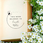 Elegant Paardenbloem Custom Book Zelfinktende Stempel