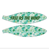 Elegant Paardenbloem Monogram Groen en Wit | Basketbal (Panelen)