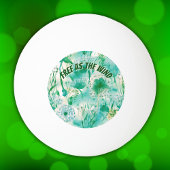 Elegant Paardenbloem Monogram Groen en Wit | Pingpongbal