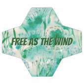 Elegant Paardenbloem Monogram Groen en Wit | Voetbal (Enkel)