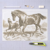 Elegant  Paardenmerrie Veulen Liefde Tissuepapier (Craft)