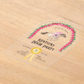 Elegant Paardenrace Derby Party Acryl Uitnodigingen (Laagn)