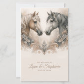 Elegant paardentrouwmenu (Achterkant)