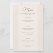 Elegant paardentrouwmenu (Voorkant)