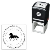 Elegant Paardrijadres Stempel (In situ)