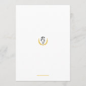 Elegant Paardrijden Huwelijksprogramma 5x7 Programmakaart (Achterkant)