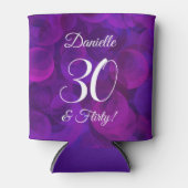 Elegant Paars 30 en Vluchtige verjaardag Blikjeskoeler (Voorkant)