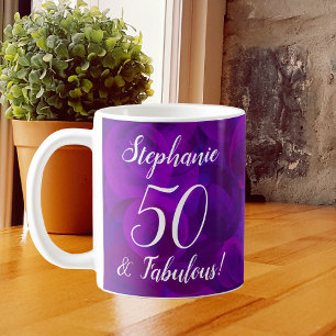 Elegant Paars 50 en Fabulous Year Specialized Koffiemok