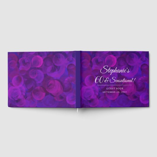 Elegant Paars 60 en Sensational Birthday Party Gastenboek (Volledig)