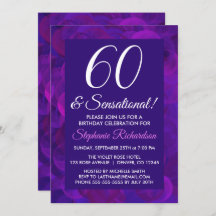 Elegant Paars 60 en Sensational Birthday Party