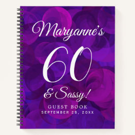 Elegant Paars 60 & Sassy Birthday Party Notitieboek