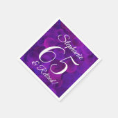 Elegant Paars 65 en Pensioenpartij in ruste Servet (Hoek)