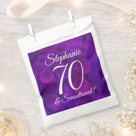 Elegant Paars 70 en Sensational Birthday Party Bedankzakje