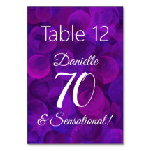 Elegant Paars 70 en Sensational Birthday Party