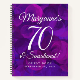 Elegant Paars 70 en Sensational Birthday Party Notitieboek