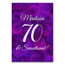 Elegant Paars 70 & Sensational Birthday Party