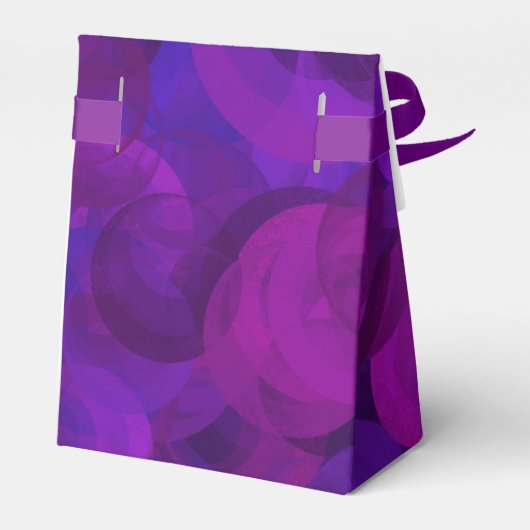 Elegant Paars 90 en Nonstop Birthday Party Bedankdoosjes (Achterkant)