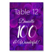 Elegant Paars 90 en Nonstop Birthday Party Kaart (Voorkant)