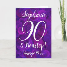 Elegant Paars 90 en Nonstop Gepersonaliseerd