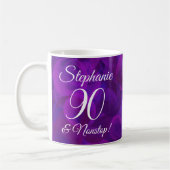 Elegant Paars 90 en Nonstop Personalized Koffiemok (Links)