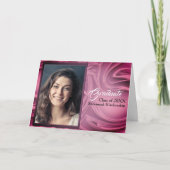 Elegant Paars Abstract Afstuderen Foto (Voorkant)