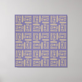 Elegant Paars Abstract Patroon Canvas Afdruk