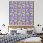 Elegant Paars Abstract Patroon Canvas Afdruk (Insitu (Slaapkamer))