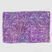 Elegant Paars Abstract Stijlvol Chic Patroon Golfhanddoek (Horizontaal)