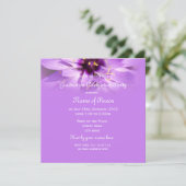 Elegant,  paars afstuderen kaart (Staand voorkant)