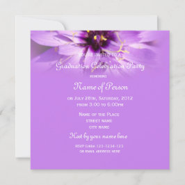 Elegant,  paars afstuderen kaart