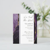 Elegant Paars Agate Elopement Receptie (Staand voorkant)