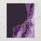 Elegant Paars Agate Elopement Receptie (Achterkant)