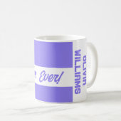 Elegant Paars Best Mam Ever Koffiemok (Voorkant rechts)