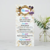 Elegant Paars | Blauw Afrikaans geslacht Foto make Menu (Staand voorkant)