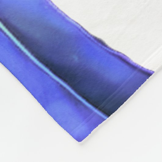 Elegant Paars Blue Tropical Monstera Leaf Pattern Fleece Deken (Hoek)