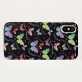 Elegant Paars Bright Butterflies Case-Mate iPhone Case (Achterkant (horizontaal))