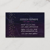 Elegant Paars Bright Butterflies Visitekaartje (Achterkant)