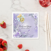 Elegant Paars  bruiloft Servet (Insitu)