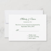 Elegant,  paars dagblad rsvp (Voorkant)