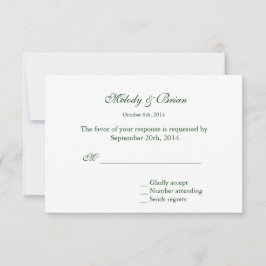 Elegant,  paars dagblad rsvp