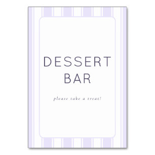 Elegant Paars Dessertbar Bord Kaart