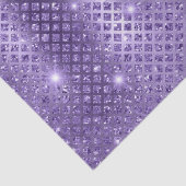 Elegant Paars Diamonds metallisch glitterpatroon Tissuepapier (Detail)