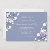 Elegant Paars Dusty Blue Silver Vrijgezellenfeest Kaart (Achterkant)