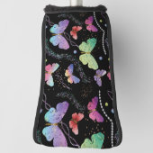 Elegant Paars en blauw, heldere vlinders Golfheadcover (Draai 90)