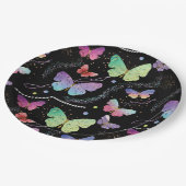 Elegant Paars en blauw, heldere vlinders Papieren Bordje (Gekanteld)