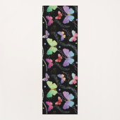 Elegant Paars en blauw, heldere vlinders Yogamat (Voorkant)