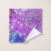Elegant Paars en Blue Limelight Hydrangea Bad Handdoek (Wasdoekje)