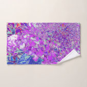 Elegant Paars en Blue Limelight Hydrangea Bad Handdoek (Handdoek)